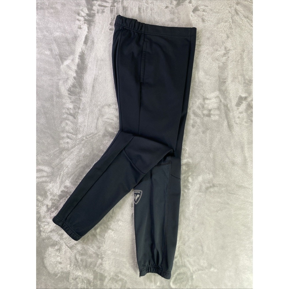 Rossignol Athletic Pants Men Med Black RLLMP14 Waffle‎ Lined Performance Active